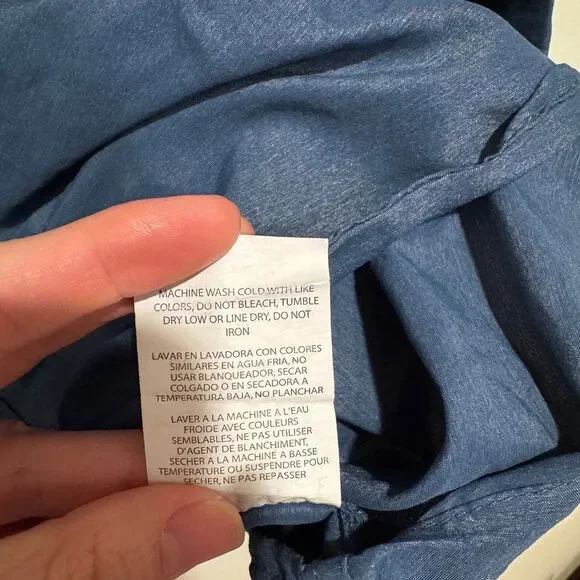 Wrangler All Terrain Gear Long Sleeve Outdoor Fishing Shirt Blue Size 3XL - Picture 6 of 8